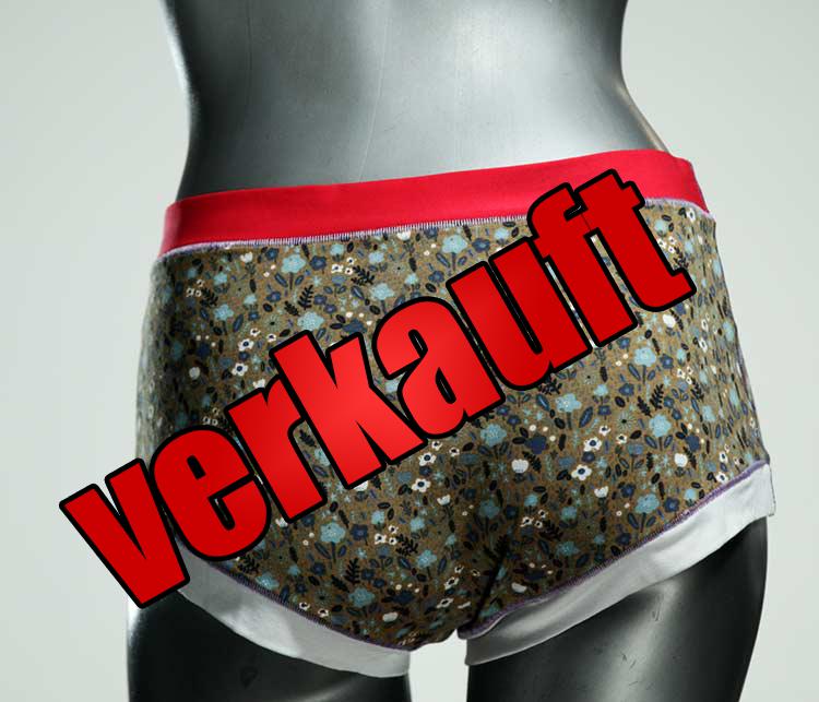 farbige attraktive handgemachte ökologische Hotpant aus Baumwolle, Unterwäsche für Damen