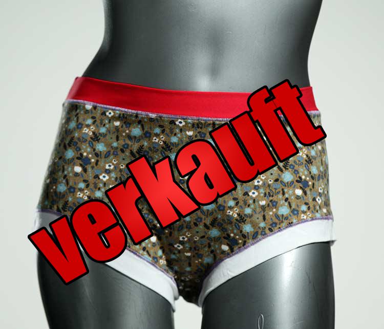 farbige attraktive handgemachte ökologische Hotpant aus Baumwolle, Unterwäsche für Damen