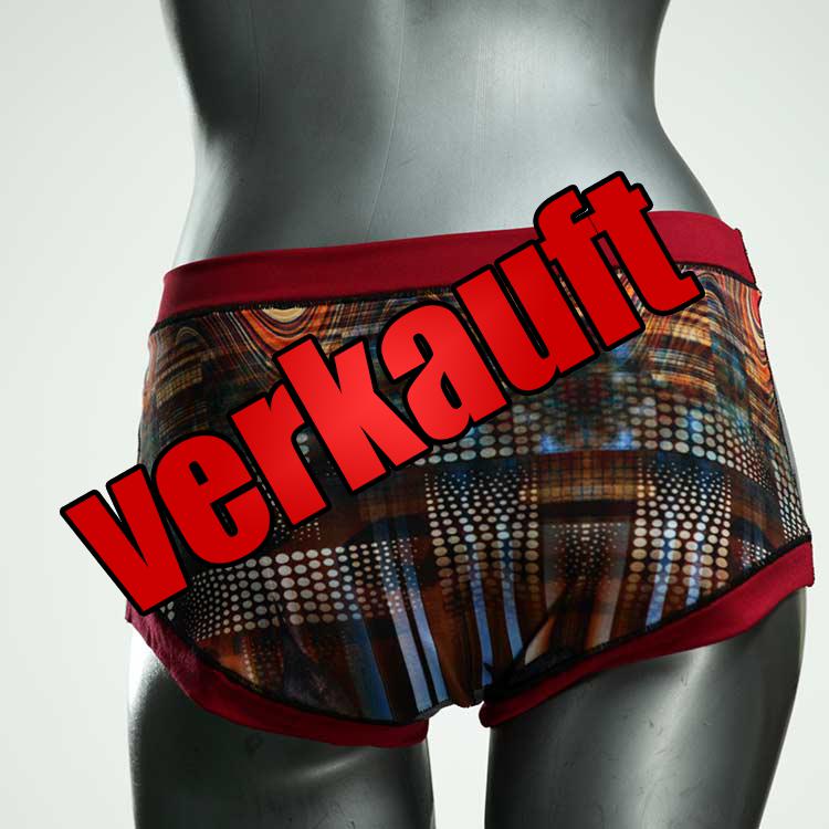 farbige bunte ökologische sexy Hotpant aus Baumwolle, Unterwäsche für Damen