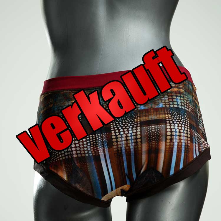 schöne gemusterte nachhaltige handgemachte Hotpant aus Baumwolle, Unterwäsche für Damen