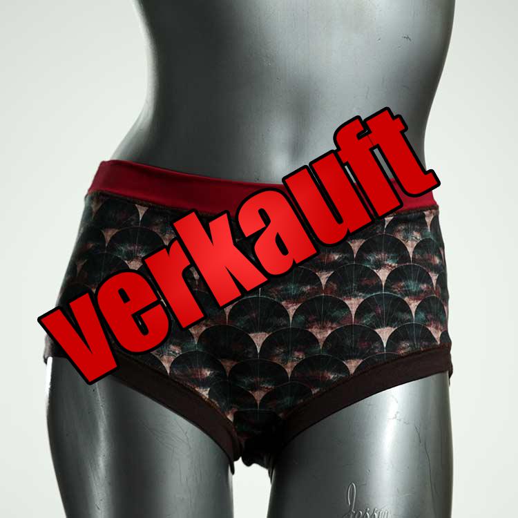 schöne gemusterte nachhaltige handgemachte Hotpant aus Baumwolle, Unterwäsche für Damen