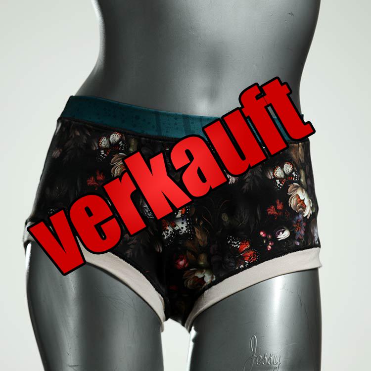 farbige nachhaltige handgemachte bunte Hotpant aus Baumwolle, Unterwäsche für Damen