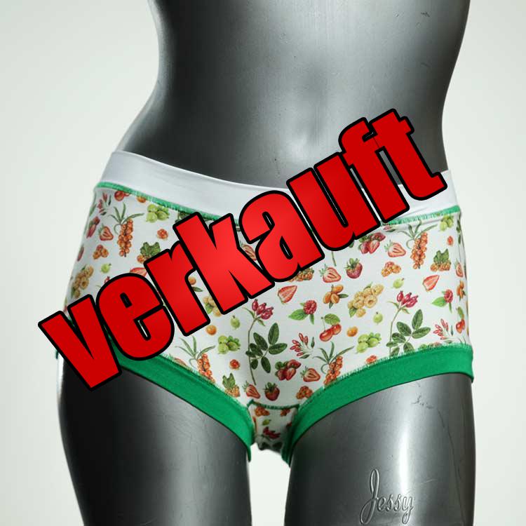 schöne farbige nachhaltige bunte Hotpant aus Baumwolle, Unterwäsche für Damen