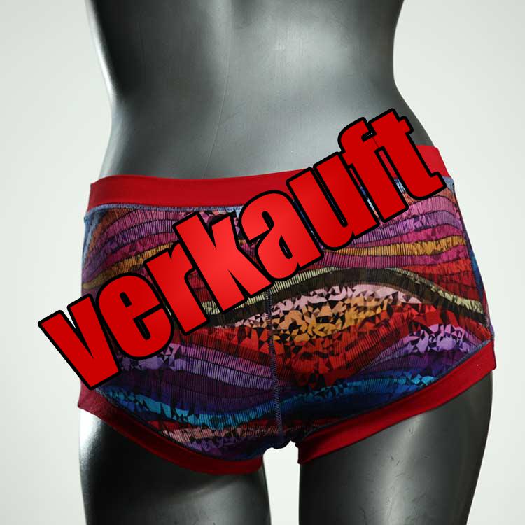 farbige attraktive gemusterte günstige Hotpant aus Baumwolle, Unterwäsche für Damen