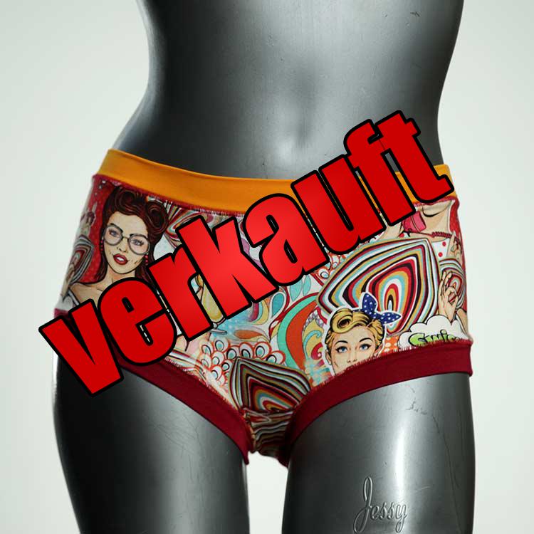 günstige sexy gemusterte bunte Hotpant aus Baumwolle, Unterwäsche für Damen