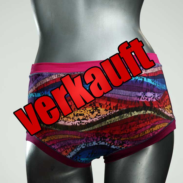 gemusterte ökologische nachhaltige handgemachte Hotpant aus Baumwolle, Unterwäsche für Damen