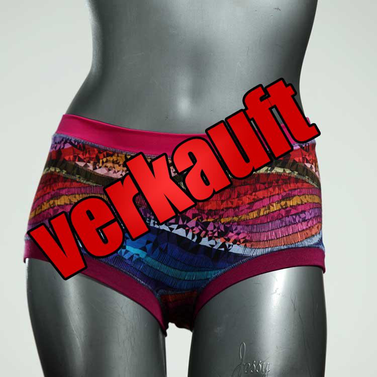 gemusterte ökologische nachhaltige handgemachte Hotpant aus Baumwolle, Unterwäsche für Damen