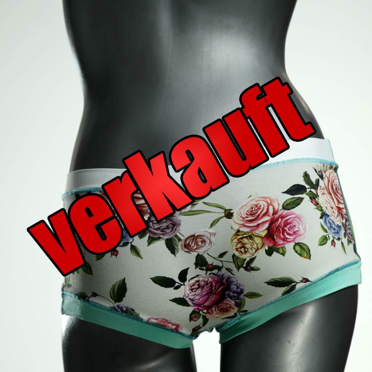 gemusterte handgemachte ökologische attraktive Hotpant aus Baumwolle, Unterwäsche für Damen