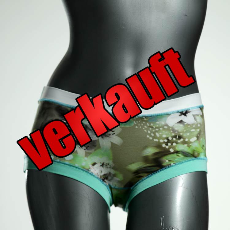 gemusterte handgemachte ökologische attraktive Hotpant aus Baumwolle, Unterwäsche für Damen
