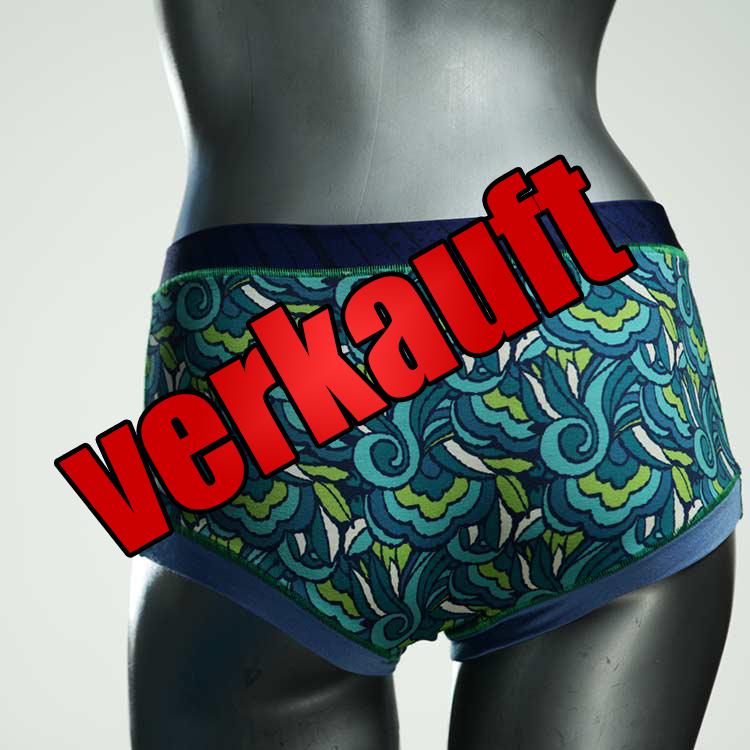 bequeme gemusterte ökologische handgemachte Hotpant aus Baumwolle, Unterwäsche für Damen