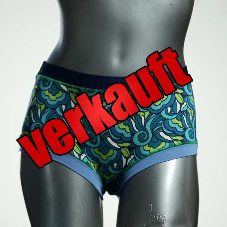 bequeme gemusterte ökologische handgemachte Hotpant aus Baumwolle, Unterwäsche für Damen