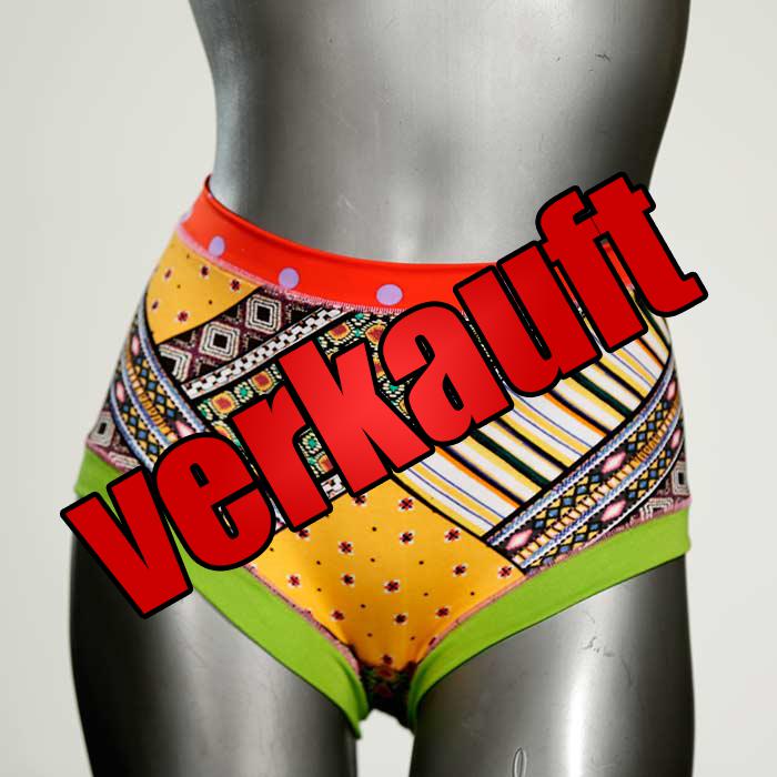 farbige handgemachte bequeme gemusterte Hotpant aus Baumwolle, Unterwäsche für Damen