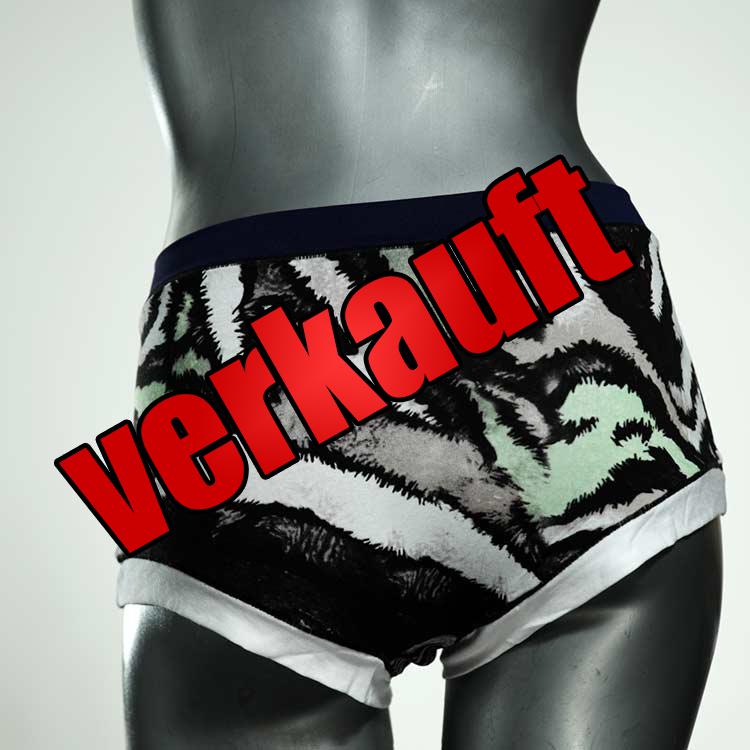 farbige sexy nachhaltige handgemachte Hotpant aus Baumwolle, Unterwäsche für Damen