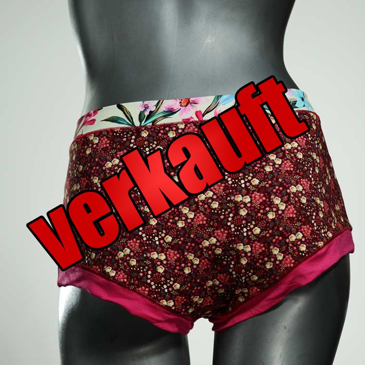 gemusterte ökologische farbige schöne Hotpant aus Baumwolle, Unterwäsche für Damen