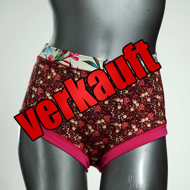 gemusterte ökologische farbige schöne Hotpant aus Baumwolle, Unterwäsche für Damen