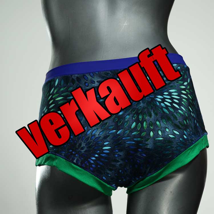 ökologische handgemachte nachhaltige bunte Hotpant aus Baumwolle, Unterwäsche für Damen