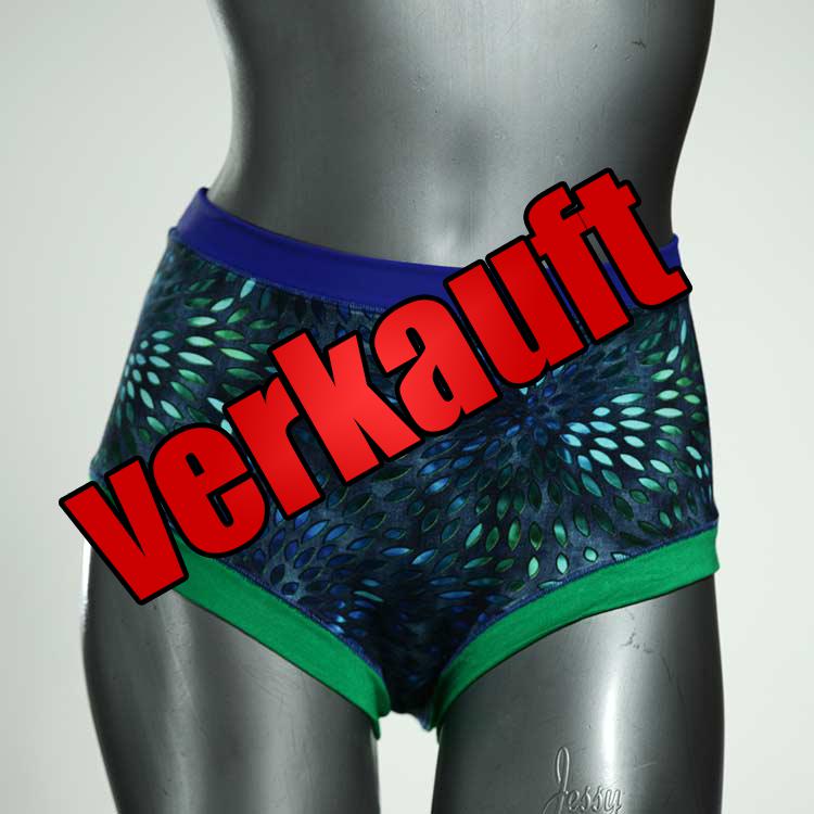 ökologische handgemachte nachhaltige bunte Hotpant aus Baumwolle, Unterwäsche für Damen