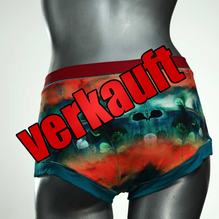 gemusterte bequeme attraktive ökologische Hotpant aus Baumwolle, Unterwäsche für Damen