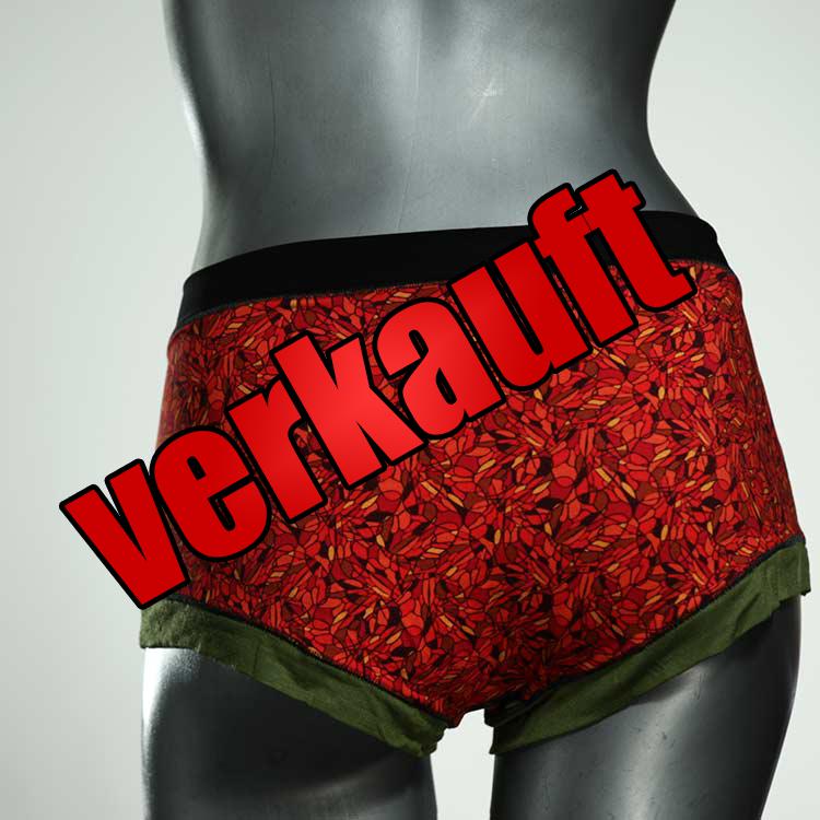 gemusterte attraktive sexy ökologische Hotpant aus Baumwolle, Unterwäsche für Damen