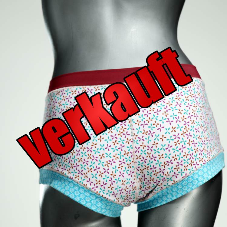 nachhaltige bunte schöne bequeme Hotpant aus Baumwolle, Unterwäsche für Damen