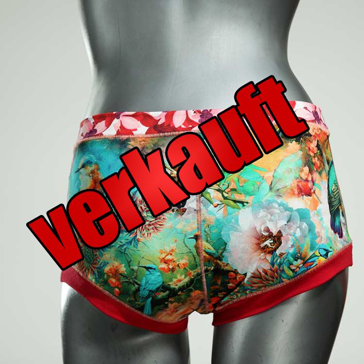 ökologische sexy bunte attraktive Hotpant aus Baumwolle, Unterwäsche für Damen