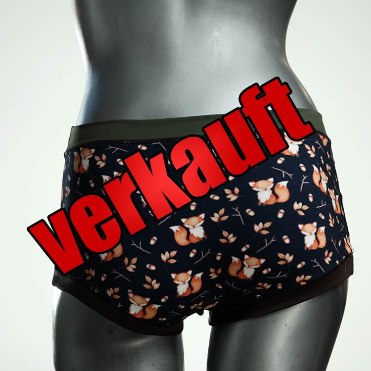 nachhaltige bunte süße gemusterte Hotpant aus Baumwolle, Unterwäsche für Damen