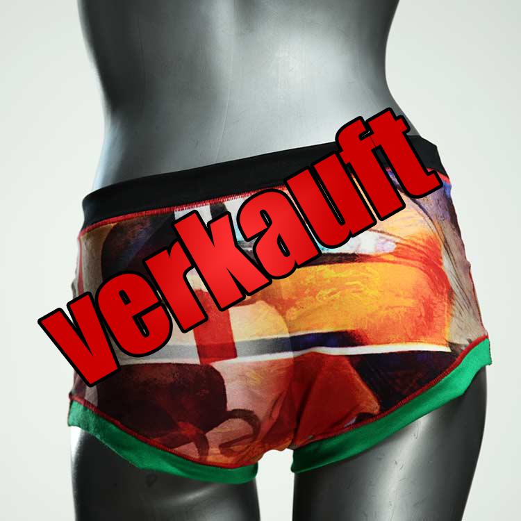 bunte farbige günstige nachhaltige Hotpant aus Baumwolle, Unterwäsche für Damen
