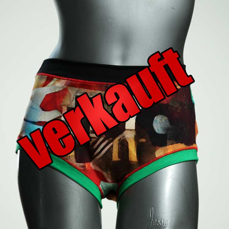 bunte farbige günstige nachhaltige Hotpant aus Baumwolle, Unterwäsche für Damen