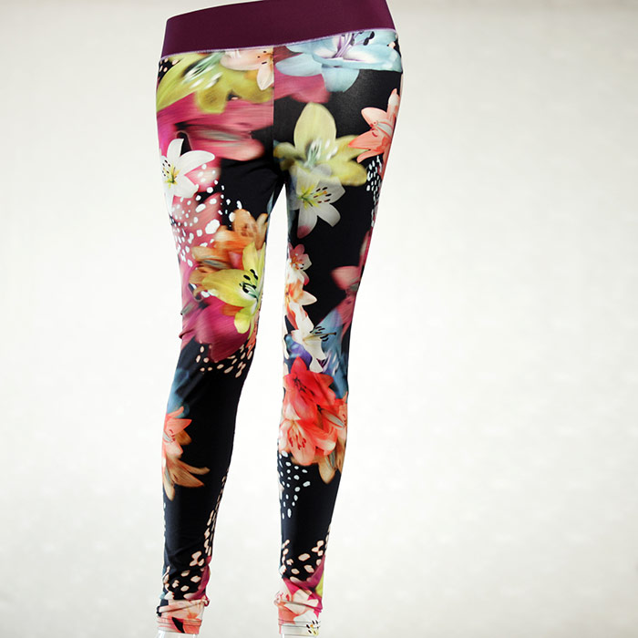  colourful unique patterned cotton leggin for women thumbnail