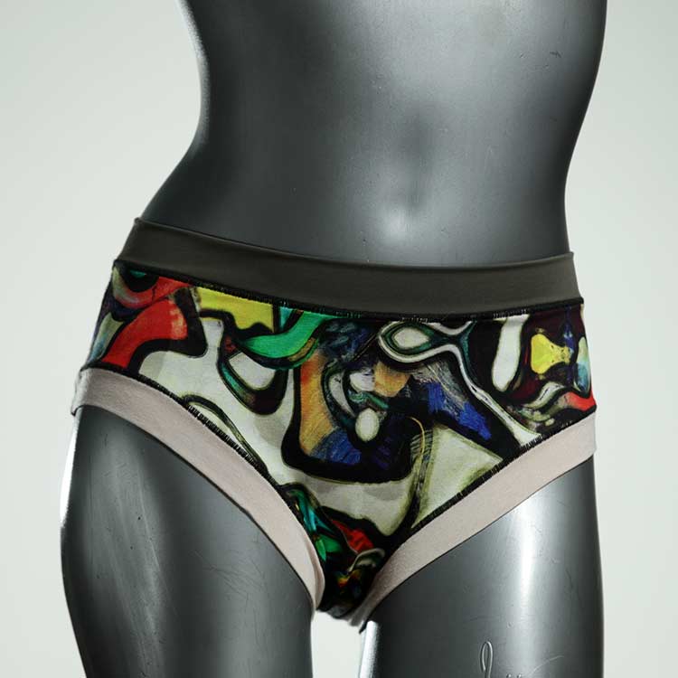 nachhaltige gemusterte bunte günstige Panty aus Baumwolle, Unterwäsche für Damen thumbnail
