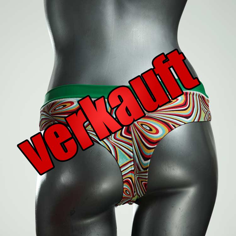 gemusterte attraktive ökologische farbige Brazilena aus Baumwolle, Unterwäsche für Damen