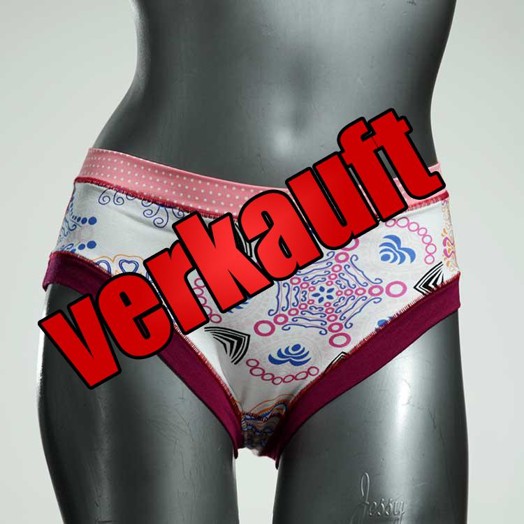 ökologische farbige gemusterte süße Panty aus Baumwolle, Unterwäsche für Damen