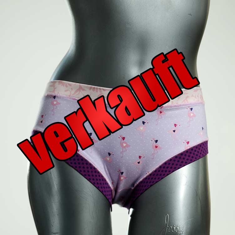 handgemachte nachhaltige sexy gemusterte Panty aus Baumwolle, Unterwäsche für Damen