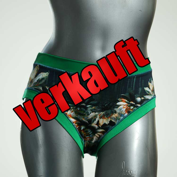 ökologische attraktive gemusterte farbige Panty aus Baumwolle, Unterwäsche für Damen