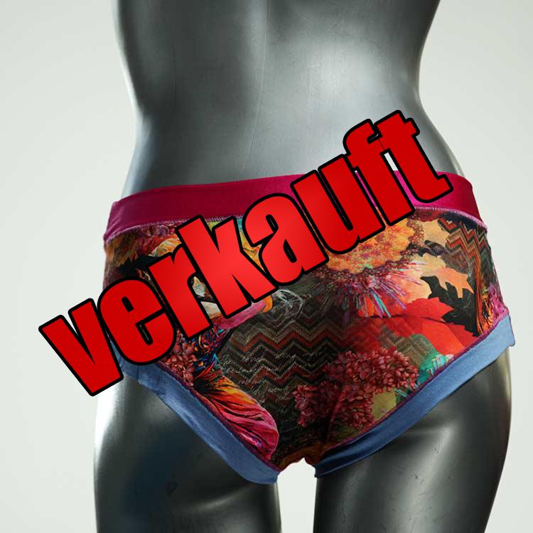 ökologische attraktive gemusterte bunte Panty aus Baumwolle, Unterwäsche für Damen