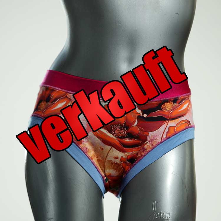 ökologische attraktive gemusterte bunte Panty aus Baumwolle, Unterwäsche für Damen