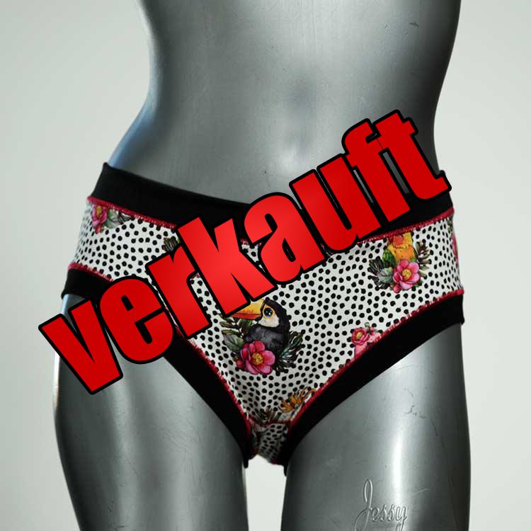 ökologische süße gemusterte bunte Panty aus Baumwolle, Unterwäsche für Damen