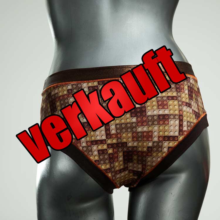 gemusterte farbige handgemachte bunte Panty aus Baumwolle, Unterwäsche für Damen