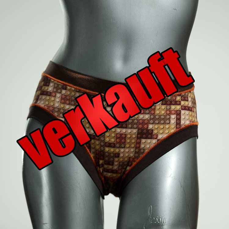 gemusterte farbige handgemachte bunte Panty aus Baumwolle, Unterwäsche für Damen