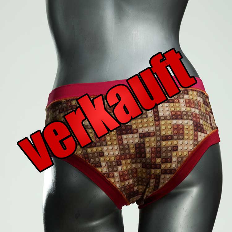 sexy farbige handgemachte nachhaltige Panty aus Baumwolle, Unterwäsche für Damen
