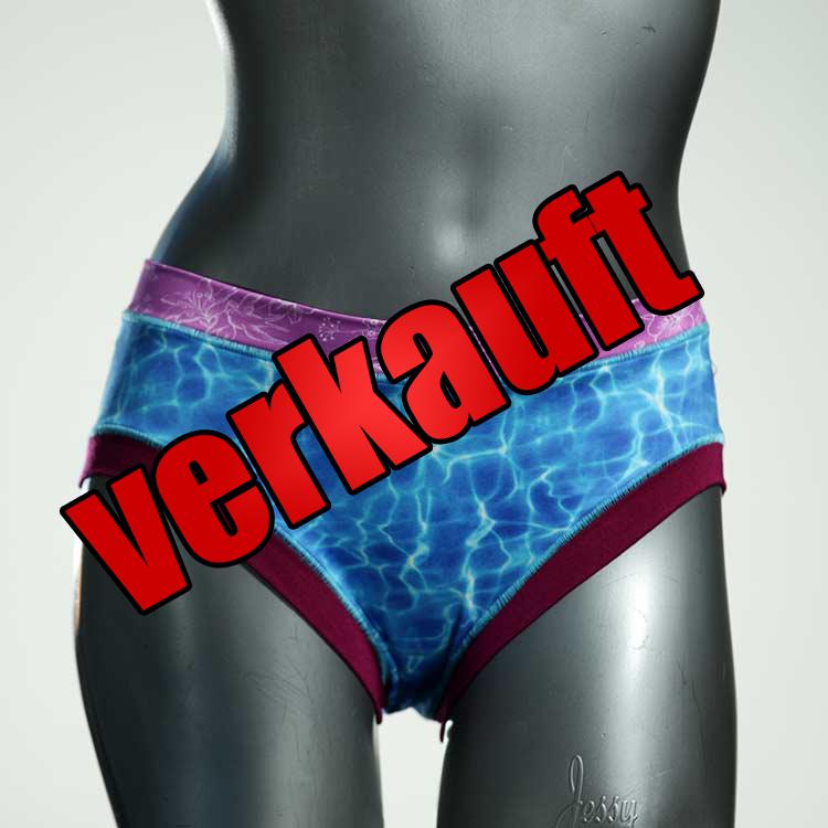 handgemachte ökologische sexy gemusterte Panty aus Baumwolle, Unterwäsche für Damen