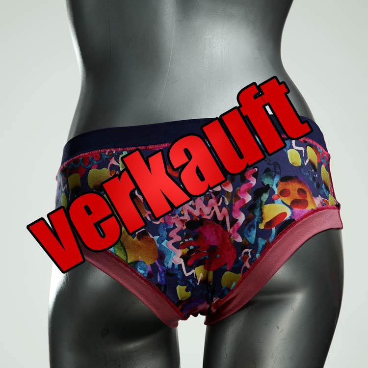 nachhaltige gemusterte bunte handgemachte Panty aus Baumwolle, Unterwäsche für Damen