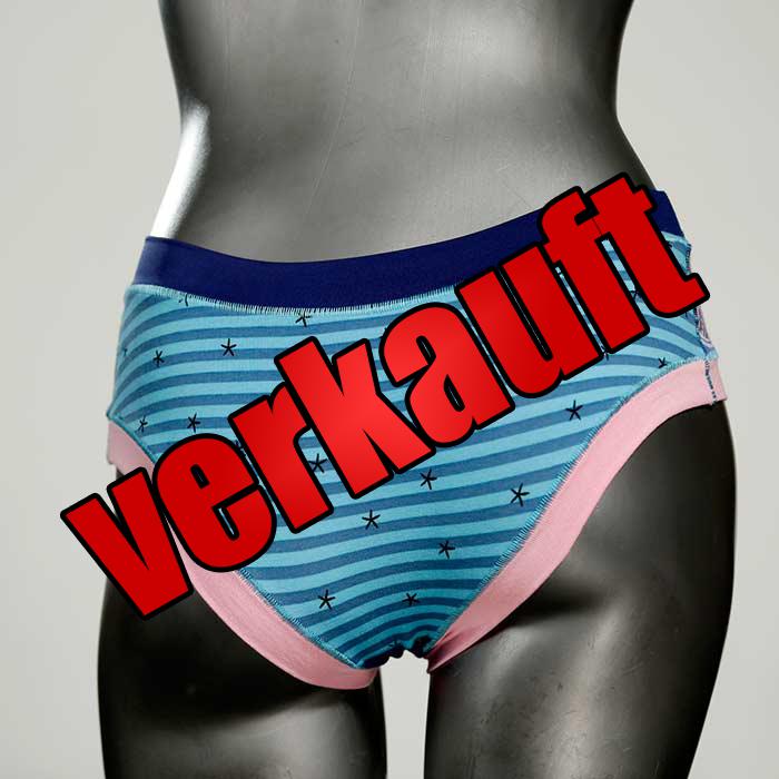 gemusterte nachhaltige bunte handgemachte Panty aus Baumwolle, Unterwäsche für Damen