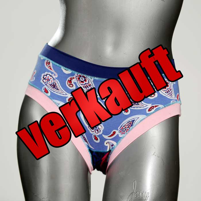 gemusterte nachhaltige bunte handgemachte Panty aus Baumwolle, Unterwäsche für Damen