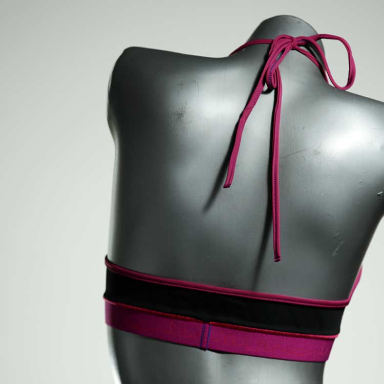 gemusterte günstige attraktive ökologische Sporttops aus Lycra thumbnail