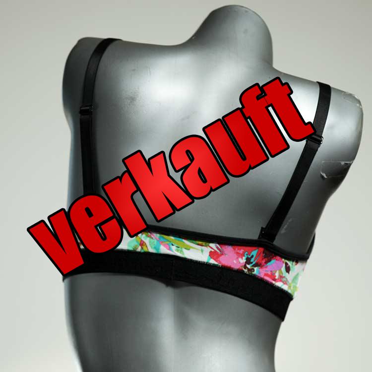 handgemachte gemusterte bunte farbige Sporttops aus Lycra