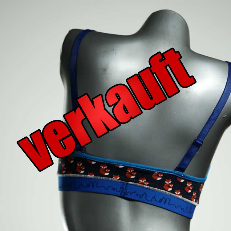 gemusterte handgemachte schöne nachhaltige Sporttops aus Baumwolle