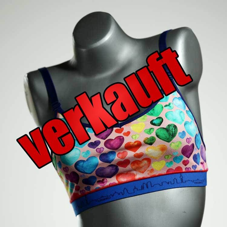 schöne bequeme gemusterte bunte Sporttops aus Baumwolle