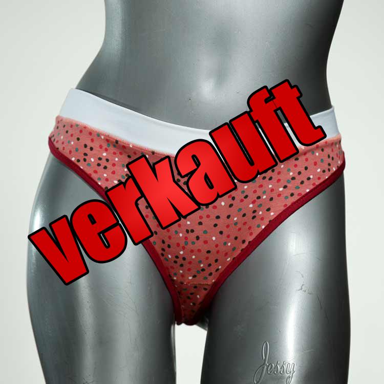 günstige nachhaltige farbige bunte Tanga aus Baumwolle, Unterwäsche für Damen