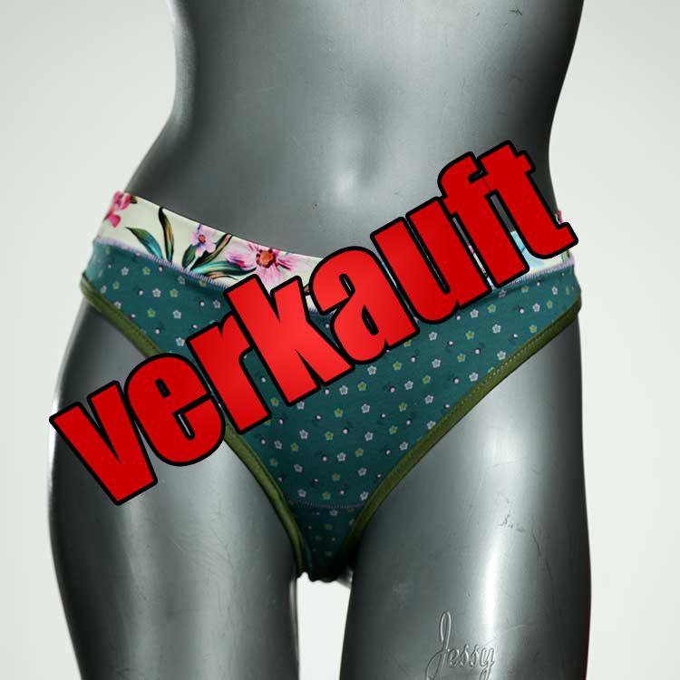 günstige ökologische bunte gemusterte Tanga aus Baumwolle, Unterwäsche für Damen